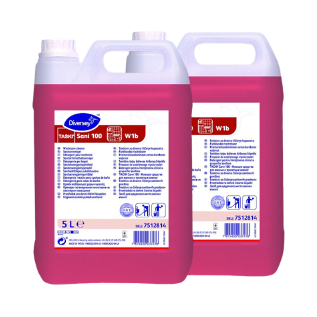 TASKI Sani 100 W1b 2x5L - Sanitärt rengöringsmedel